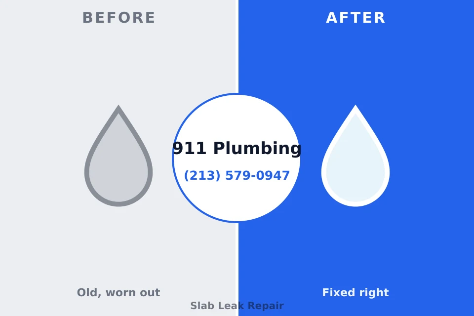 Before and after: plumbing company Williamsburg, PA